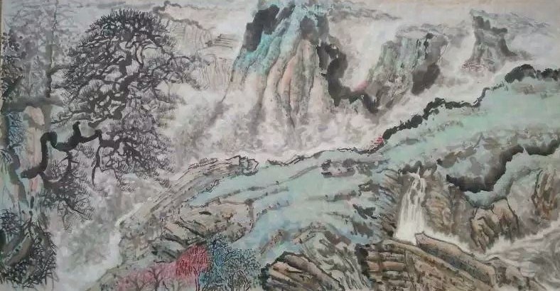山水画.李时元.jpg