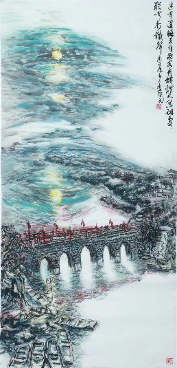 《重桥映月》炉桥镇古八景之二.jpg